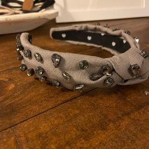 LeLe Sadoughi Black Diamond Slim Headband